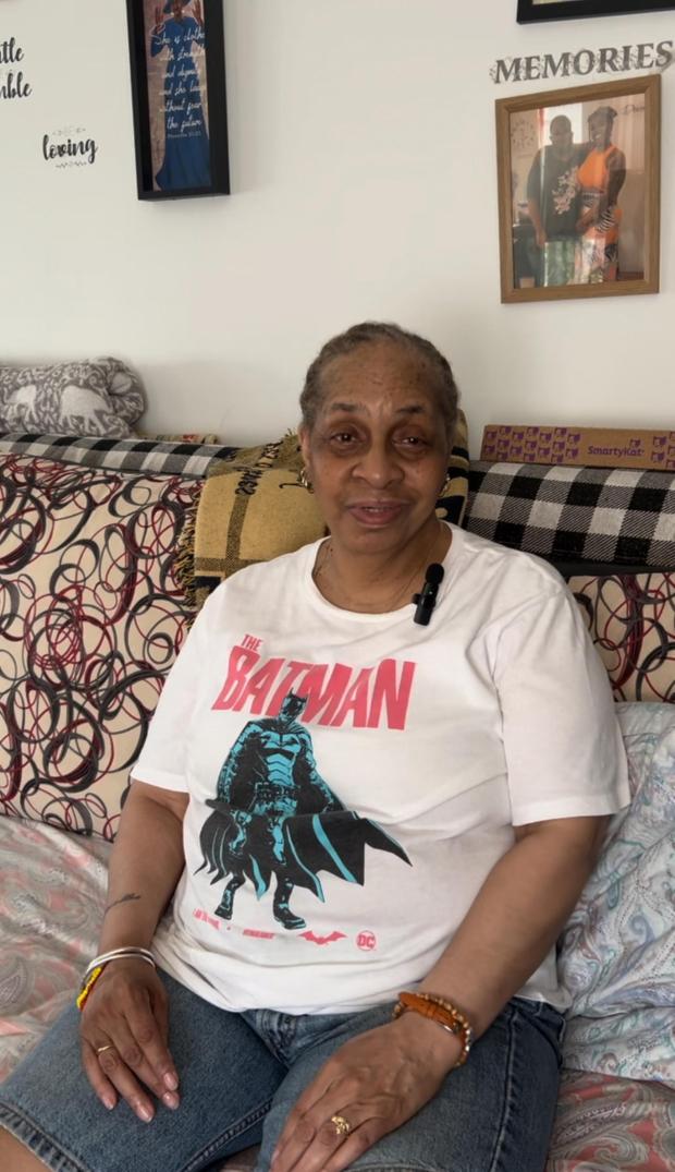 Diedra Nottingham was kicked out of her house by her mother at age 14 and spent the next four years on the streets. Today, Nottingham lives alone in a one-bedroom apartment in Stonewall House, an LGBTQ+-friendly elder housing complex in New York City. (Julia Mitchem/KFF Health News/TNS)