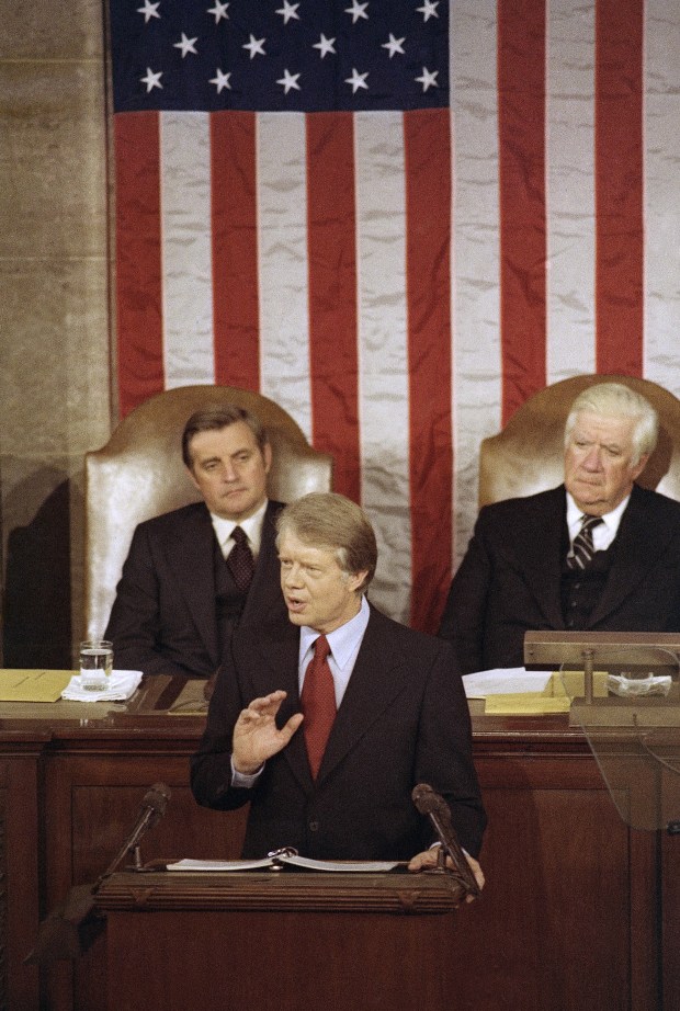 President Jimmy Carter speaks about energy before a joint session of the Congress in Washington